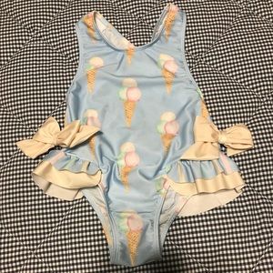 Sal & Pimenta girls ice cream swim suit. Size 8T